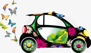 环保汽车免抠