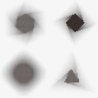 时尚圆点花纹免抠