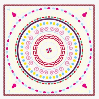 彩色花纹少数民族花纹免抠