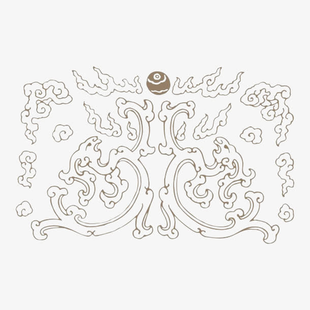 中国风底纹免抠