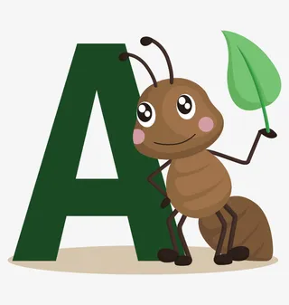 卡通字母动物素材1免抠