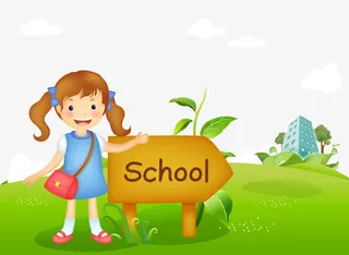 开学海报宣传素材免抠