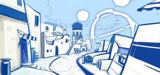 卡通建筑背景图高清