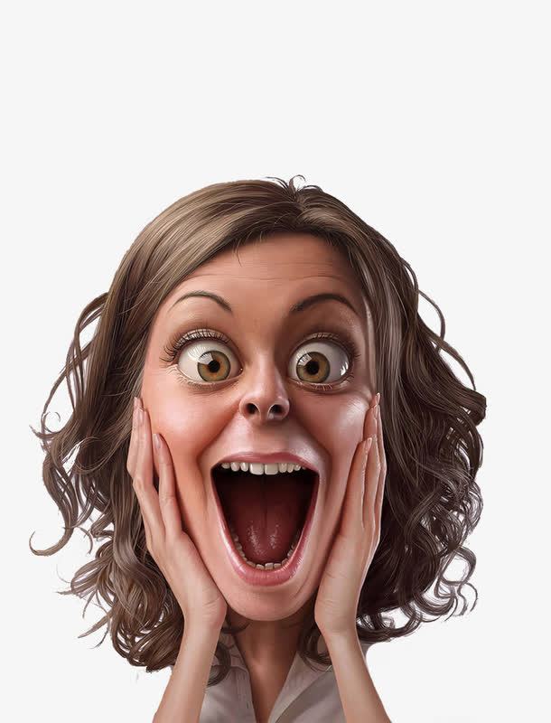 夸张卡通人物免抠