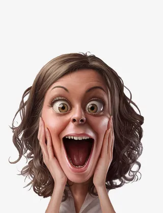 夸张卡通人物免抠