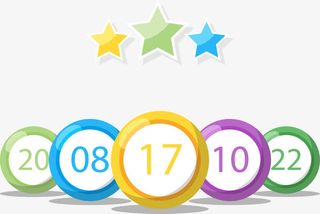 矢量手绘双色球免抠