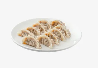 一盘水饺年夜饭饺子素材免抠