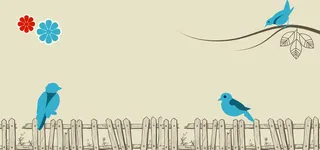 卡通手绘黄色banner背景高清