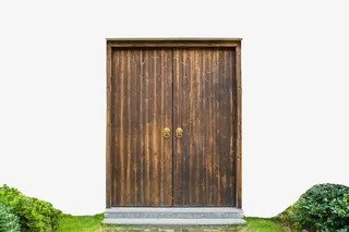 老辈子门庭室外石墙门框免抠