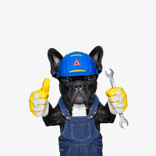 创意小狗拟人化形象设计免抠