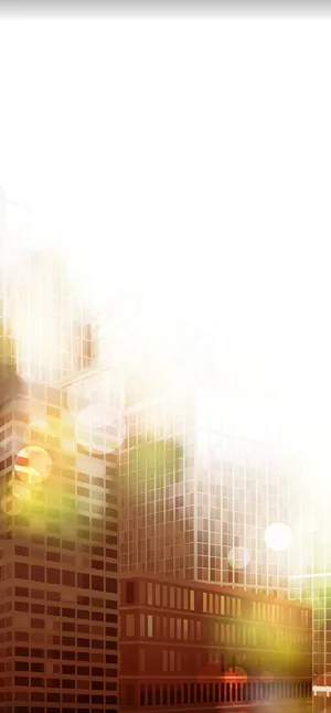 梦幻城市大楼光晕矢量背景高清