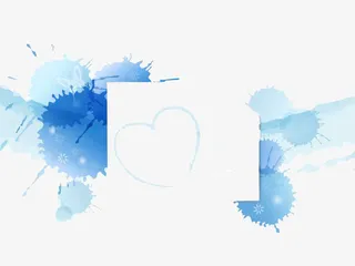 蓝色渲染PPT模板免抠