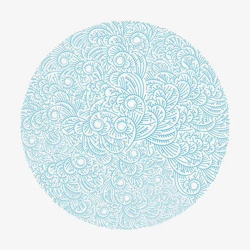 蓝色浪花免抠