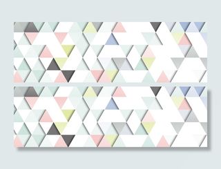 淡彩色立体几何背景高清