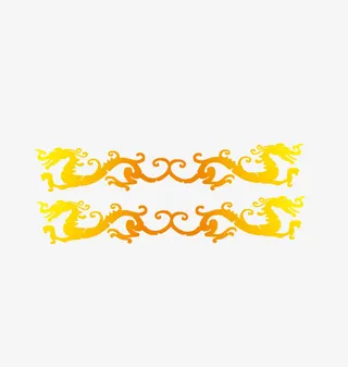 矢量渐变的龙免抠