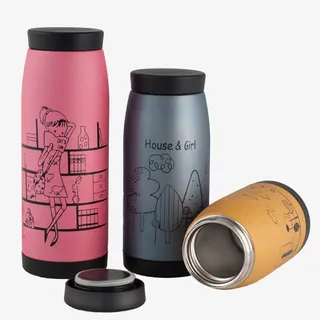 不锈钢保温杯男女便携水杯免抠