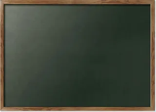 木框黑板墙面免抠