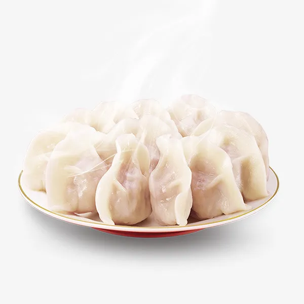 免抠盘子里的水饺烟雾装饰免抠