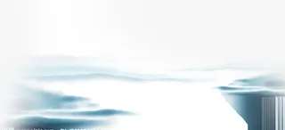 模糊青色山水画中秋免抠