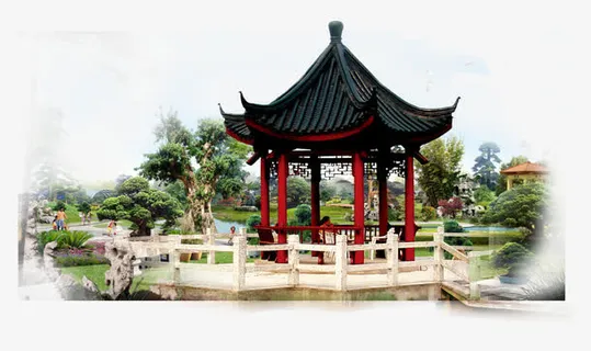 苏州园林风景免抠