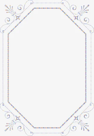 卡通矢量边框免抠