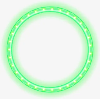 唯美绿色圆圈免抠