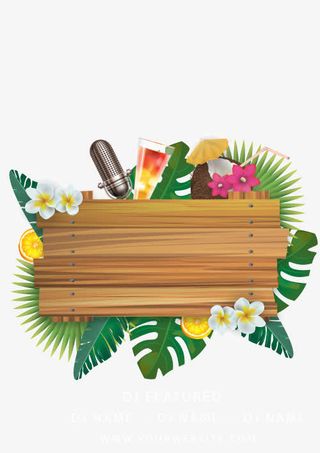 矢量木板提示牌免抠