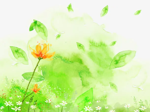 绿色唯美背景