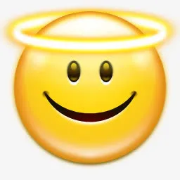 表情的脸天使图标免抠