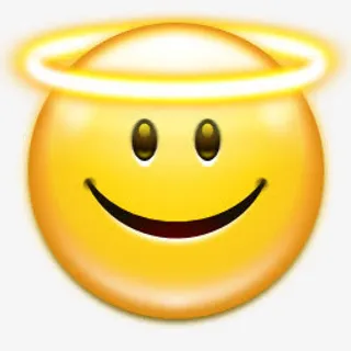 表情的脸天使图标免抠