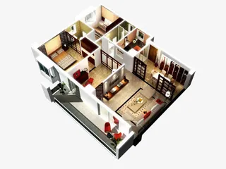 家装3D效果图免抠