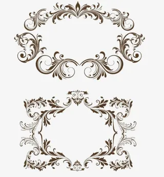 欧式边框免抠