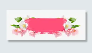 花朵装饰边框免抠