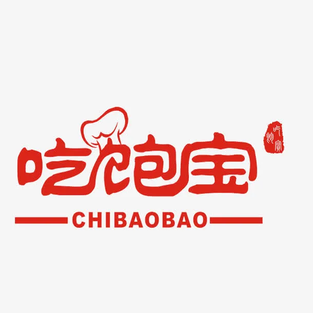 吃饱厨师logo免抠