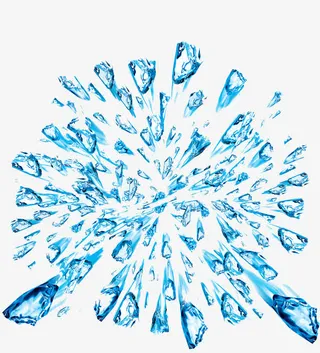 碎裂的冰块免抠