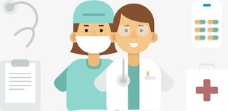 医护人员矢量免抠