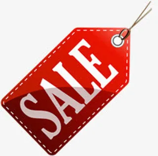 红色吊牌sale标签免抠
