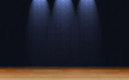 蓝色聚光灯大舞台免抠