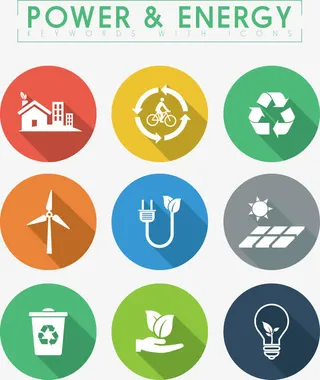 圆圈生态符号免抠