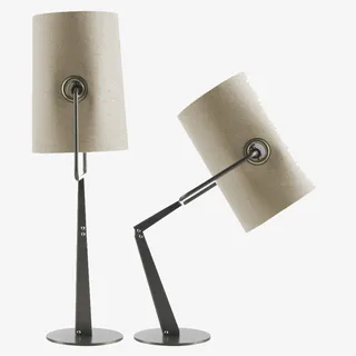 交叉系列象牙白色台灯免抠