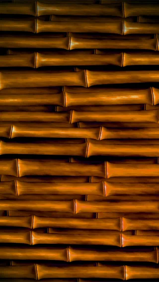 黄色老竹子背景中国风H5背景图高清