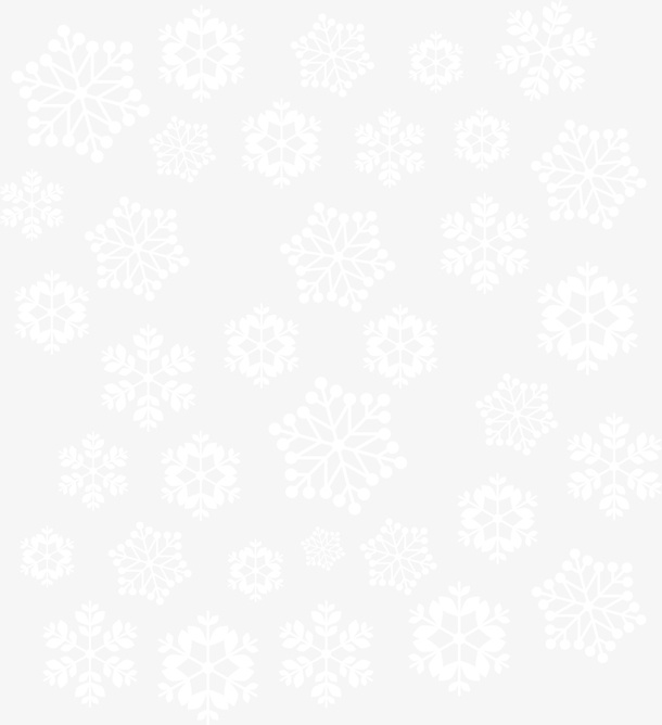 冬季漂浮白色雪花免抠