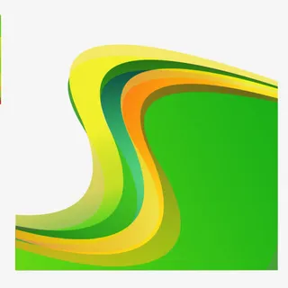 绿色科技线条免抠