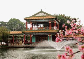 岭南文化宝墨园风光免抠