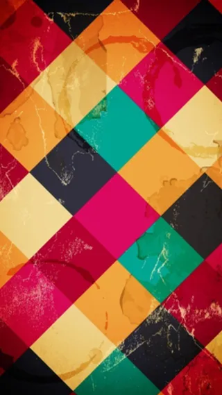 彩色几何扁平H5背景高清