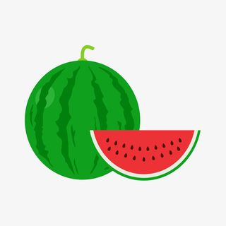 冰镇西瓜 清凉一夏免抠