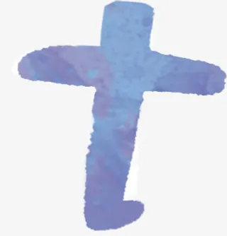 紫色色底纹墨迹字母免抠