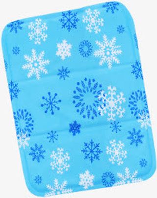 实物拍色蓝色雪花毛巾免抠