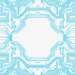 线条电路板1免抠
