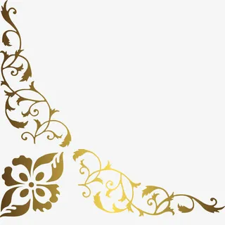 矢量金色欧式元素繁复花纹免抠